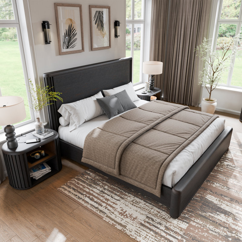 Ensemble de chambre à coucher à panneaux 3 pièces Anatolja, King