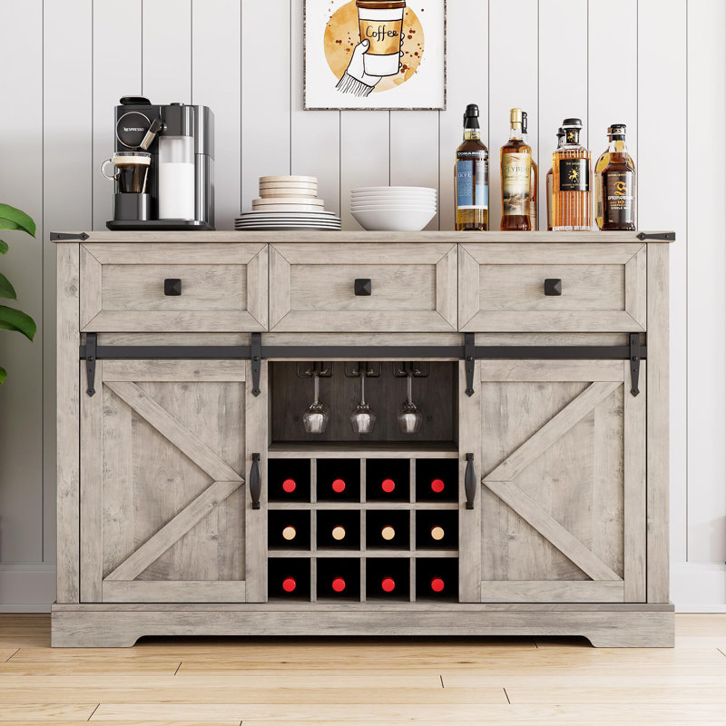 Armoire de bar 15,5 po Claudia, Gris