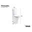 Toilette allongée deux pièces Persuade Curv avec siphon à jupe, double chasse-106282002