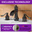 Widespread Bathroom Faucet with Drain Assembly-59998182