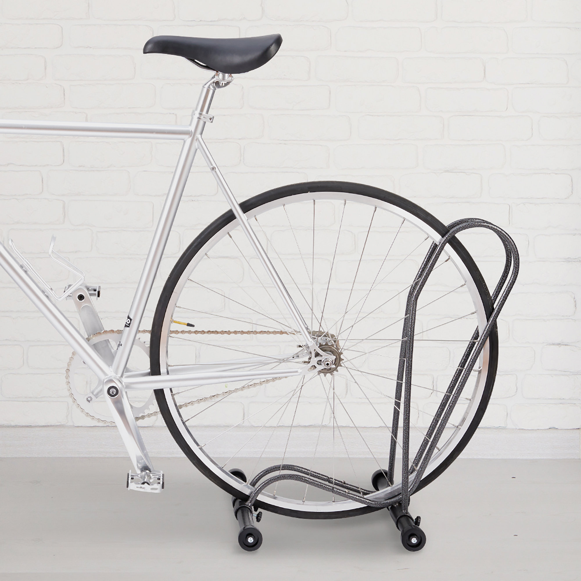 Rolling discount bike stand