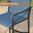 4-Person Patio Bar Height Set with Round Bar Table and 4 PVC-coated polyester Bar Chairs-1522391100