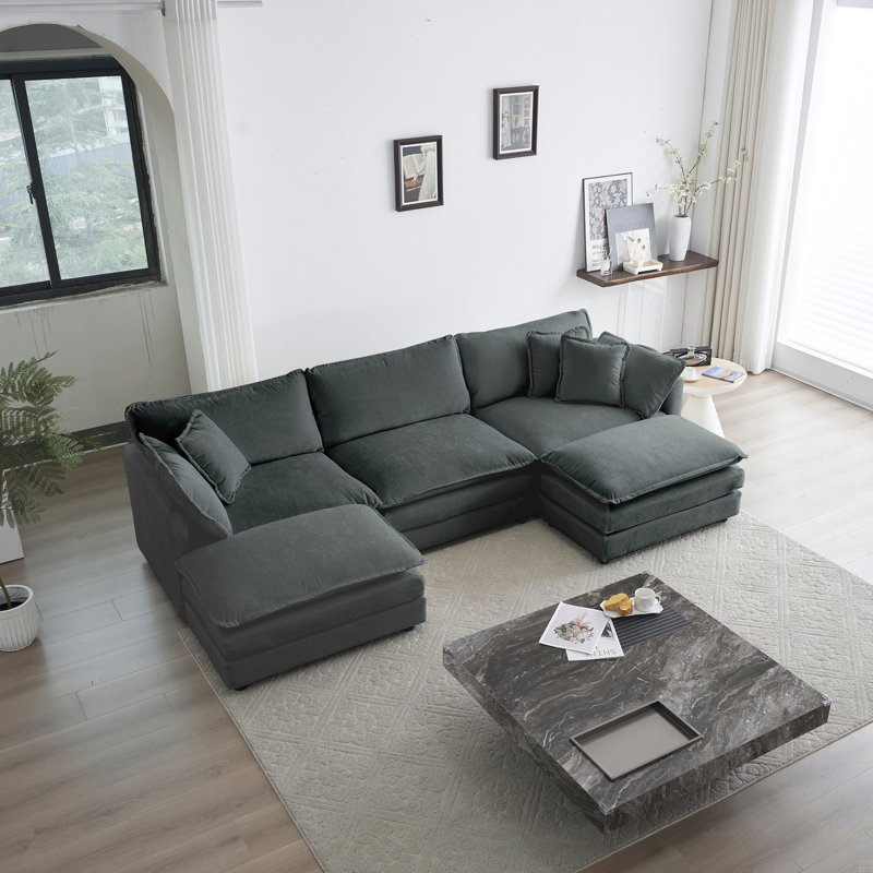Chenille Modular Sectional Sofa