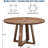 Dining Room Dining Table for 4-6, 47 Inch Round Dining Table, Farmhouse Circle Kitchen Table-485954384