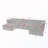 U-Shaped Modular Sectional Sofa With Wave-Shaped Armrest-1766553732