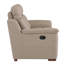 Fauteuil en cuir beige avec revêtement - dossier lombaire, fauteuil inclinable rembourré de 41,4 po Grand et 117,87 lb
