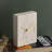 Light Travertine Marble Rectangular Table Clock