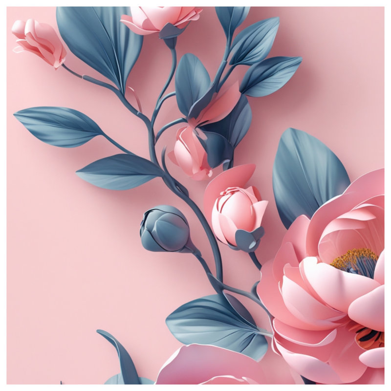 Couvertures de pivoines roses, 60in W x 80in H