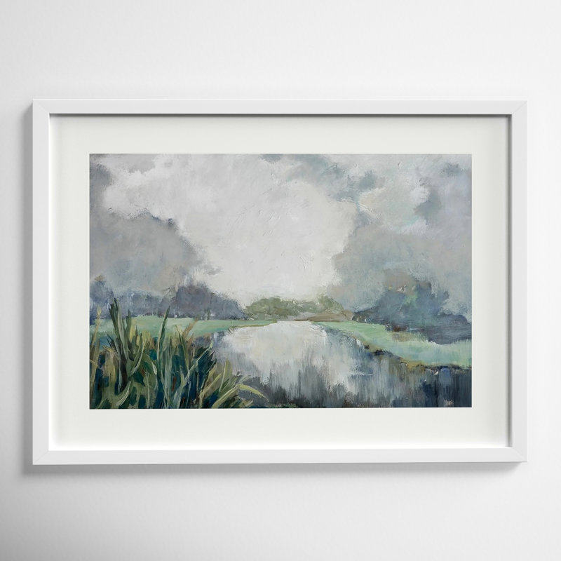 " Passage " by Mary Parker Buckley Painting Print, Framed Print, 19" H x 26" W, White