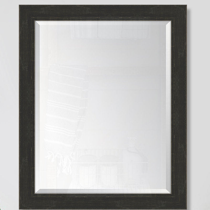 Miroir mural Chincoteague, H 31 po x l 25 po, Noir