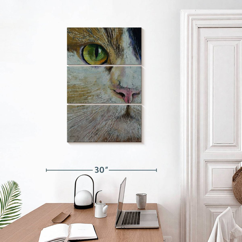 Bramico calico chat, H 32 po x l 20 po