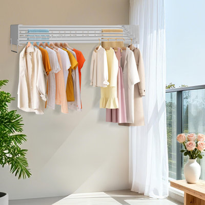 Stainless Steel Wall Mounted Clothes Rack