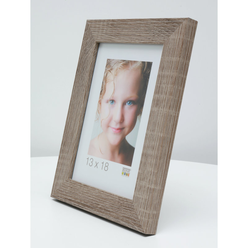 Purcellville Wood Picture Frame, 35cm H x 35cm W x 1.4cm D, Grey