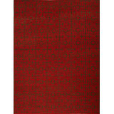Geometric Area Rug in Red
