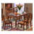 American country-style all-solid wood rectangular dining table