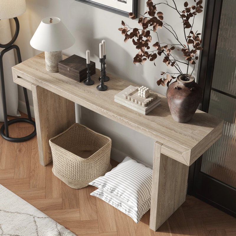 Console Rustic Farmhouse, Naturel