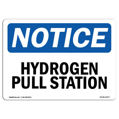 Hydrogen Pull Station Sign