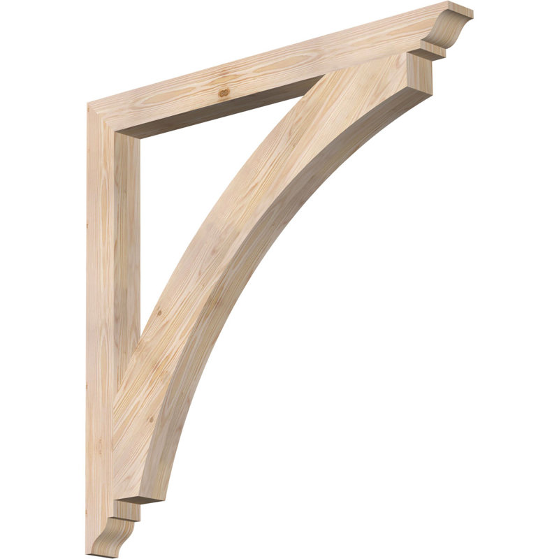 Thorton Traditional Bracket, Douglas Fir (Smooth), 42"H x 3.5"W x 42"D