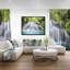 «Huai Mae Kamin Waterfall», reproduction de photo sur toile tendue encadrée-26663992