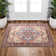 Straub Large Tranditional Rugs Living Room Rug Washable Bedroom Rug Non-Slip Colorful Vintage Accent Floor Carpet For Home DecorRed
