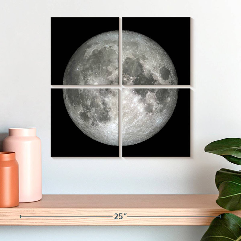 Oberle The Moon In Dark, 18" H x 18" W