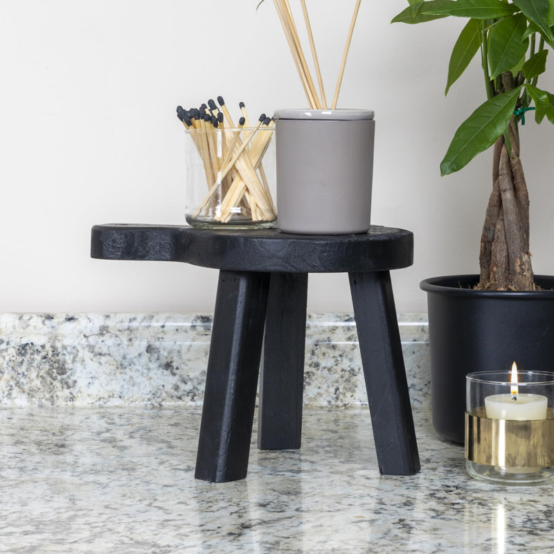 Tabouret en bois, Noir, noir, noir, noir