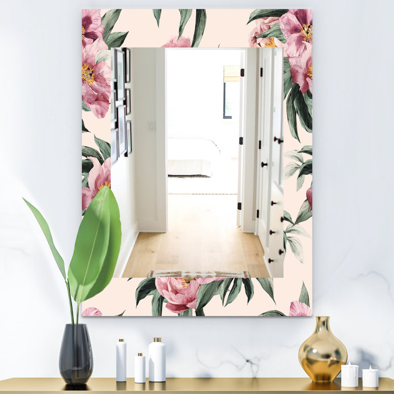 Miroir de salle de bain/meuble-lavabo fleur 40, H 39,4 po x l 29,5 po