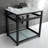 Kingston Brass Quadras 31-Inch Ceramic Console Sink with Steel Base and Glass Shelf-49618818-49610575