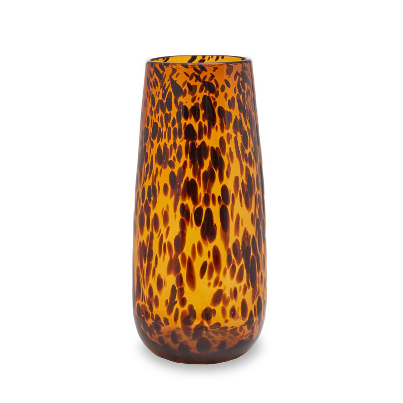 Gatliff Glass Table Vase, 38cm H x 17cm W x 17cm D, Brown/Orange