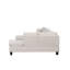 Modern Style Recliner Sectional Sofa Made With Wood in Cream