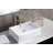 ANZZI Deux Series 14.3 " Vitreous China Rectangular Bathroom Sink and Overflow Hole