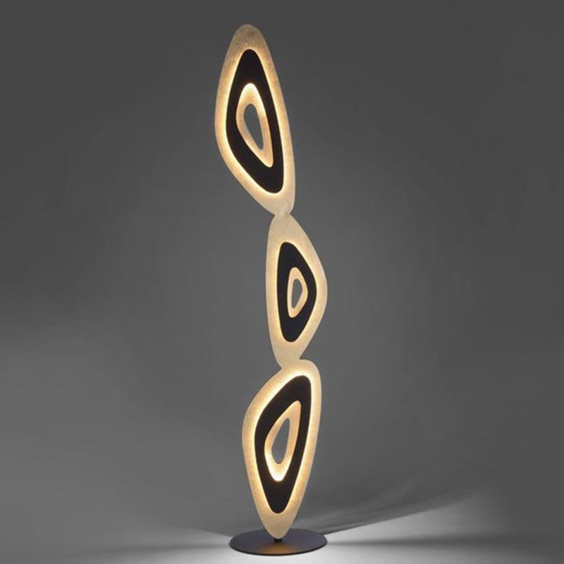 Grace Floor Lamp With Metal & Acrylic Design | Geometric Lighting Accent For Living Spaces
