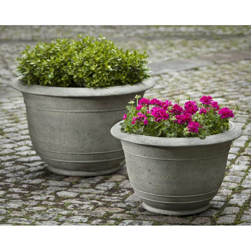 Pot à fleurs en pierre Padova, H 18,25 po x l 28,25 po x P 28,25 po, Pierre alpine