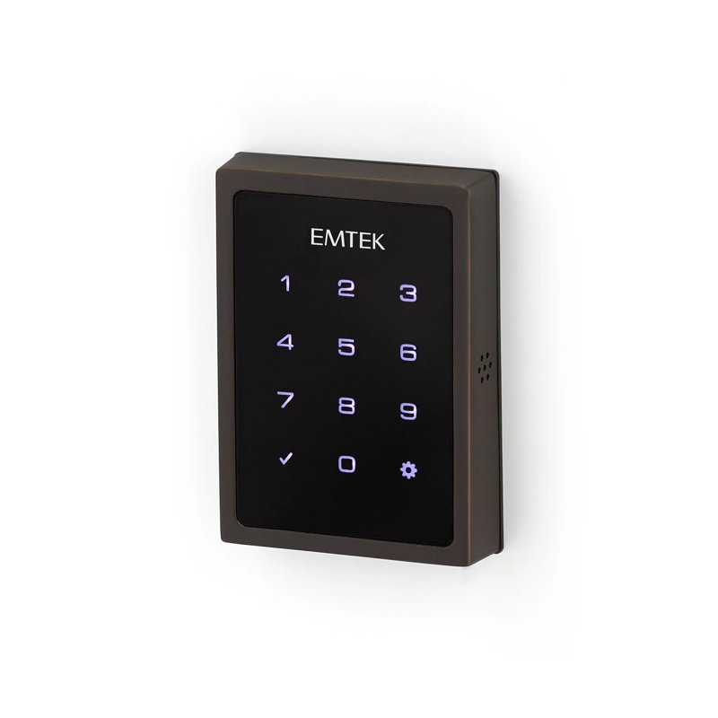 Emtek Electronic EMPowered Motorized Touchscreen Keypad Smart Lock Deadbolt - works w/ Yale Access, Oil Rubbed Bronze