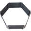 Lit de jardin surélevé en acier galvanisé hexagonal Irick - 40,5 po x 36 po x 11,75 po - gris foncé-498830959