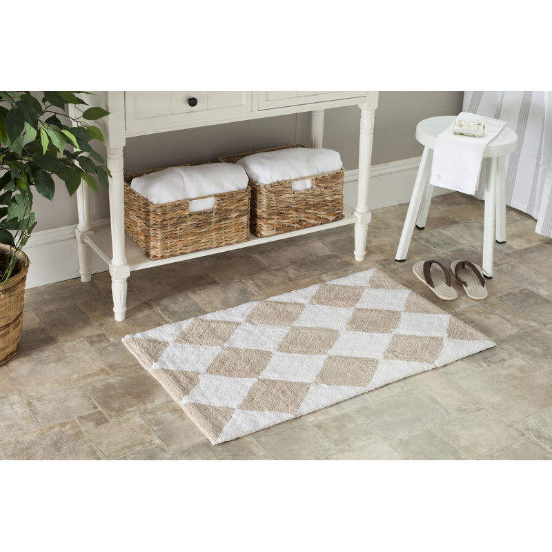Arquilla Bath Hand Tufted Cotton Rug, 21" H x 34" W