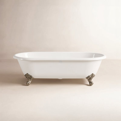 Kristin 70" Clawfoot Cast Iron Bathtub