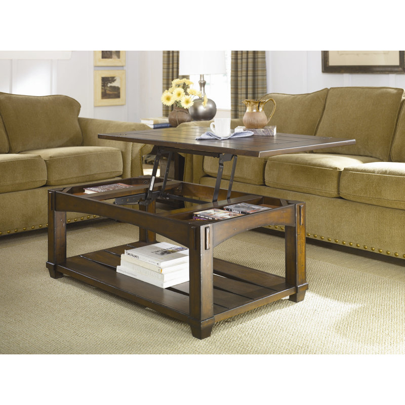 Fort Bragg Glass Top Coffee Table