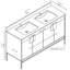 Ensemble de meuble-lavabo double 60 po Tortola-641180589-641180587