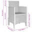 VidaXL Garden Dining Set 15 Pcs Light Grey Poly Rattan