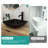 Modern Matte Black Bathroom Sink - Tempered Glass Vessel And Faucet With Drain Cool Pop-Up