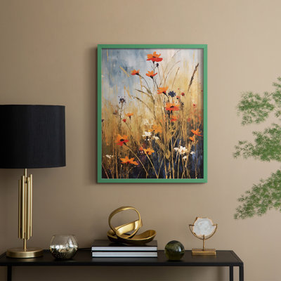 Reproduction encadrée FLORAL Series DCCDXIV - bois massif