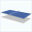 Plateau de table de tennis de table pliable et portatif de taille moyenne 8 pieds bleu pour jeux d'intérieur-124823458-124823453