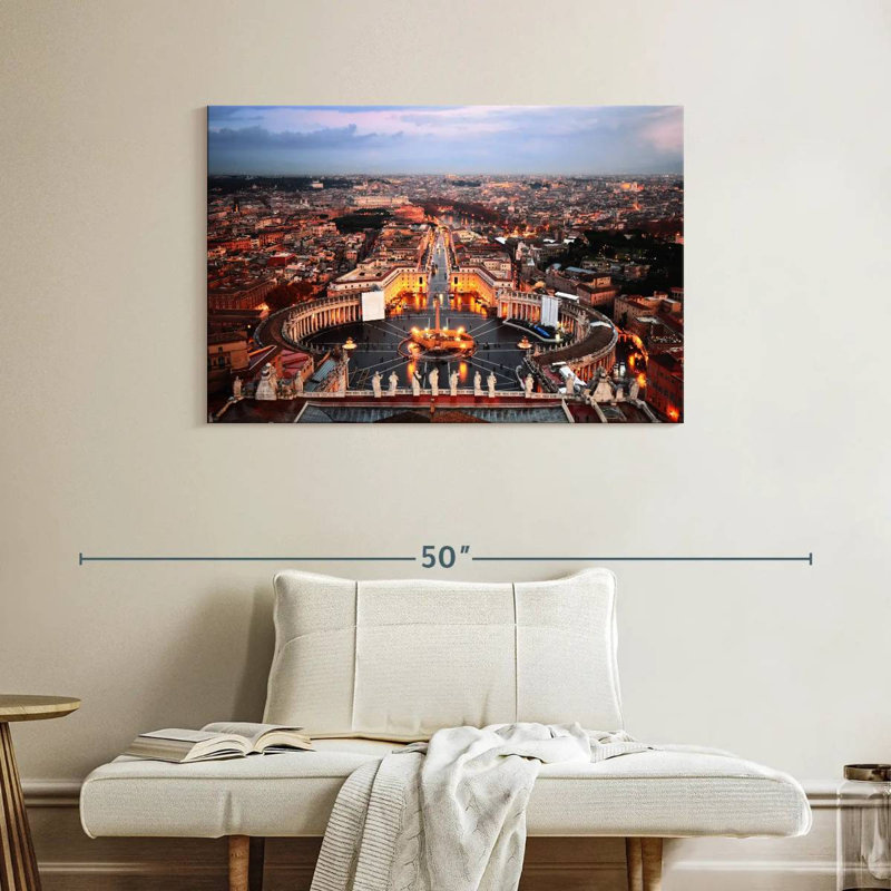 Ravi St. Peter's Square Rome, 26" H x 39" W