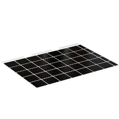 Panneaux de plancher en plastique robustes 8 pi x 6 pi pour remise extérieure