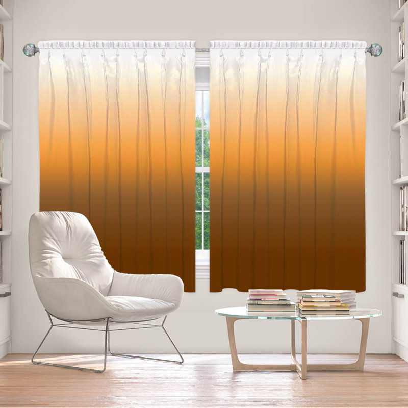 Vandela Room Darkening Curtain Pair, 56" W x 78" L, Aqua/Gray