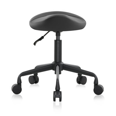 Ergonomic Saddle Seat Adjustable Pneumatic Hydraulic Drafting Swivel Rolling Stool Chair for Medical Hygienic SPA Massage Salon Home and Office by Latitude Run