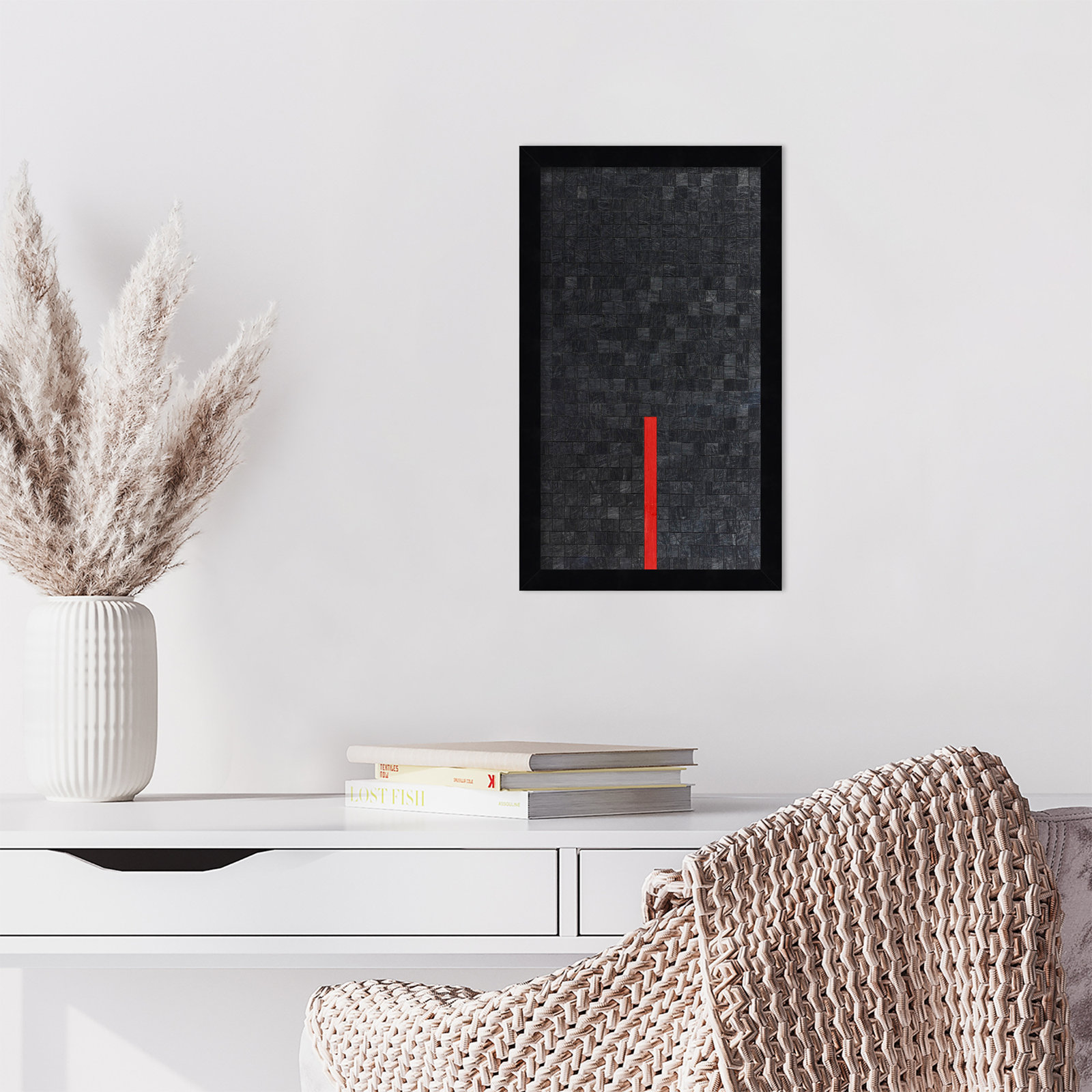 Close by Alex Dunn, 17" H x 10" W, Black