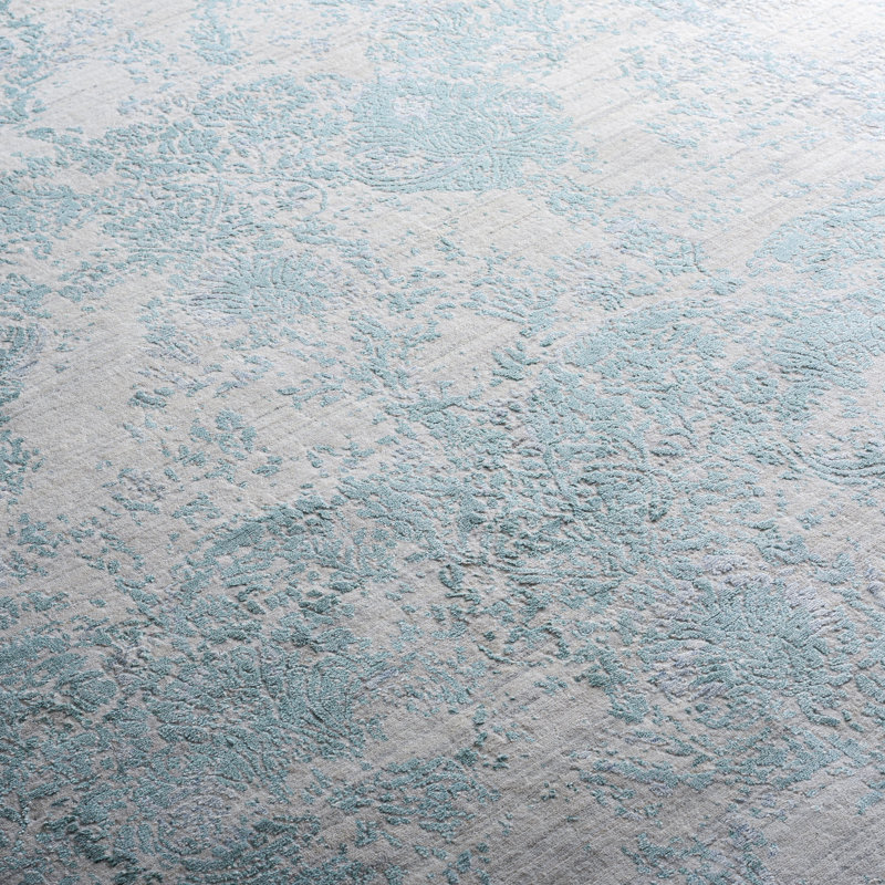 Tapis d'intérieur en viscose tissé à la main Bedford, Rectangle 10 pi x 14 pi
