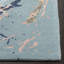 Tapis bleu / rose clair en laine touffeté à la main Amier-22531793